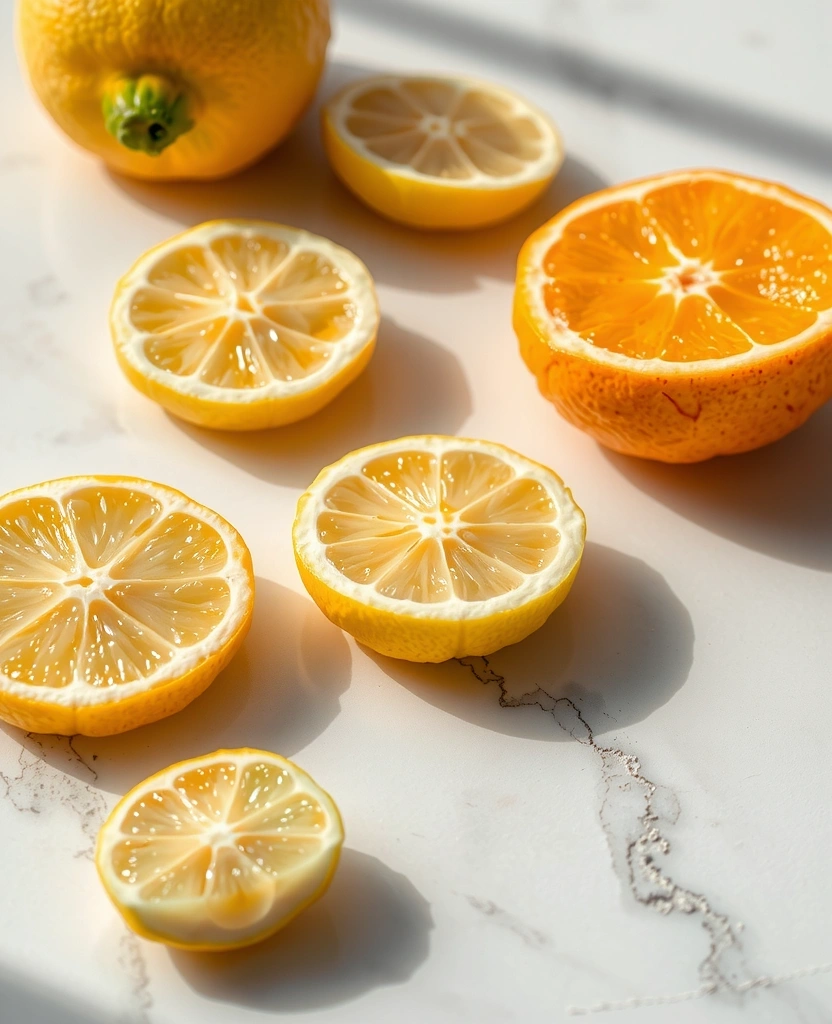 Ingredientes frescos y cítricos